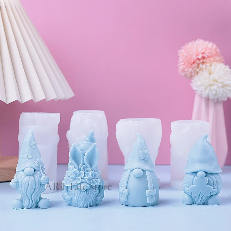 Candle Making Party - Рождественский карлик, силиконовая форма для свечей,