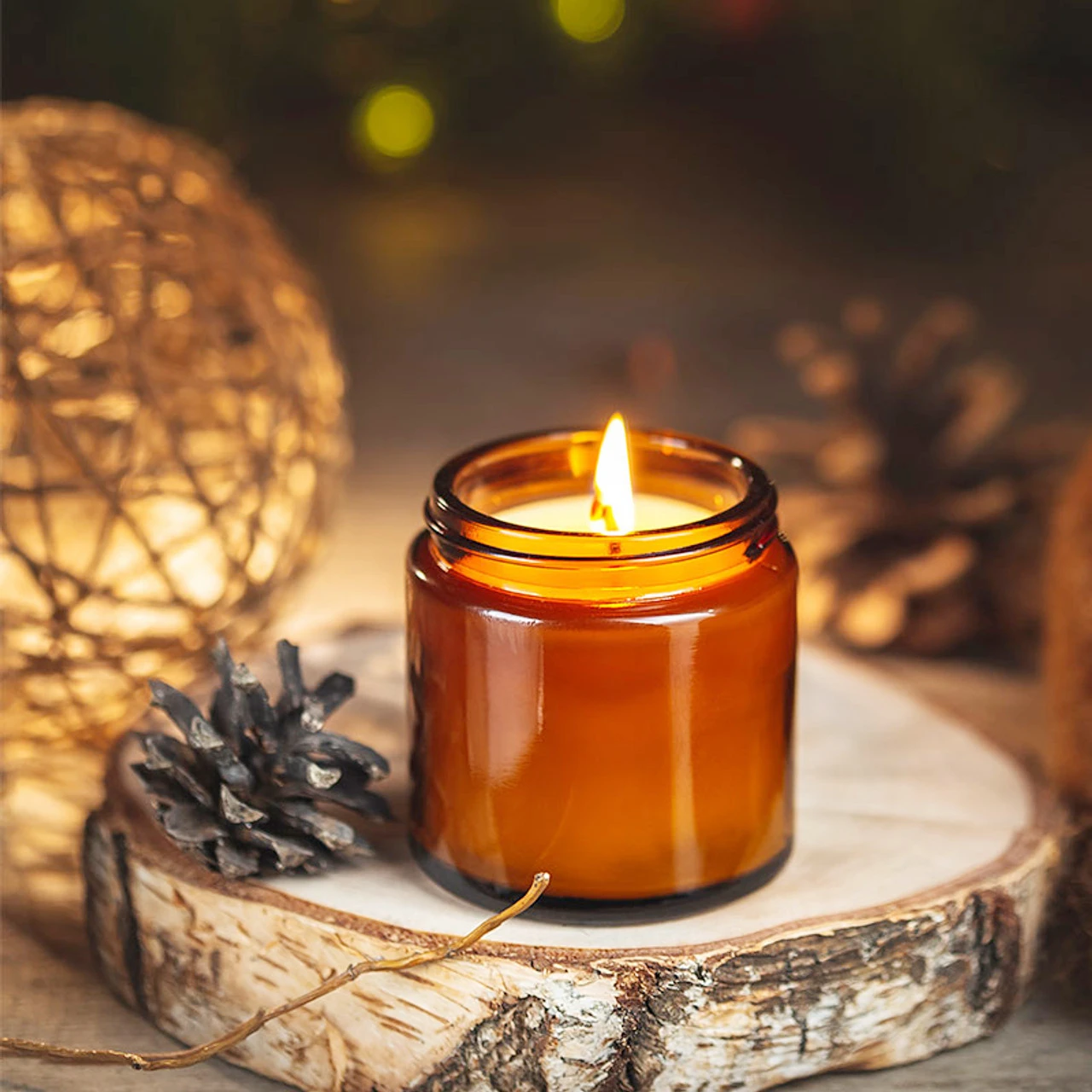 Candle Making Glass Jars - Стеклянные банки для свечей, 4 унции,