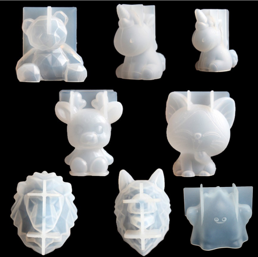 Candle Making Moulds - Прозрачные силиконовые формы для единорога из