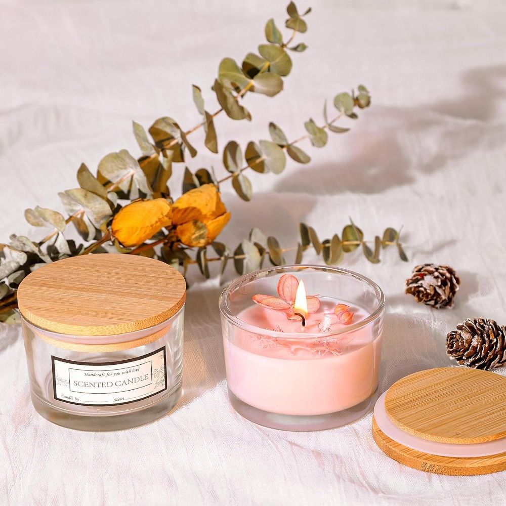 Candle Making Glass Jars - Новые прозрачные стеклянные банки для свечей,