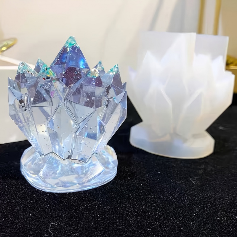 Candle Making Moulds - 1 szt. Kryształowy klaster Dekoracyjna forma