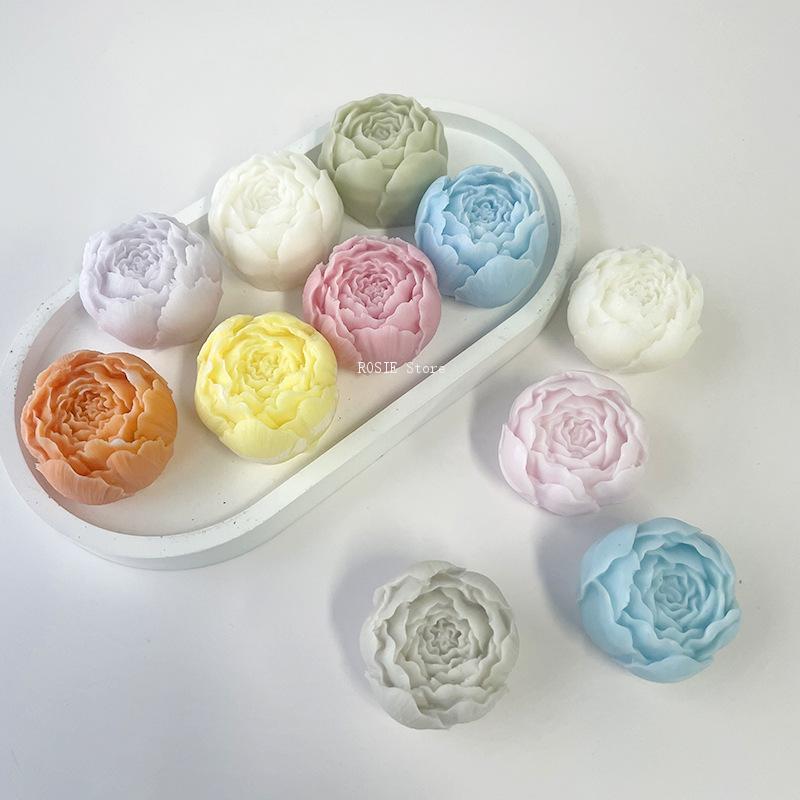 Candle Making Party - Силиконовая форма в виде цветка пиона