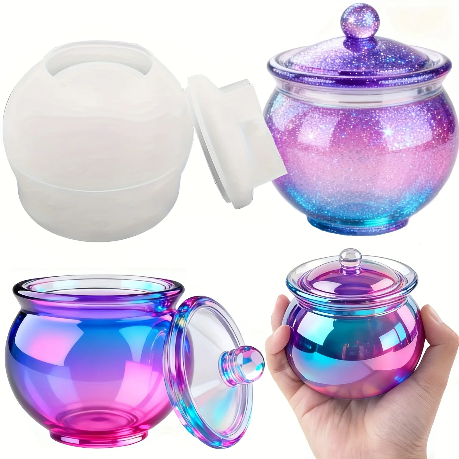 Candle Making Moulds - 1 комплект круглых форм для банок