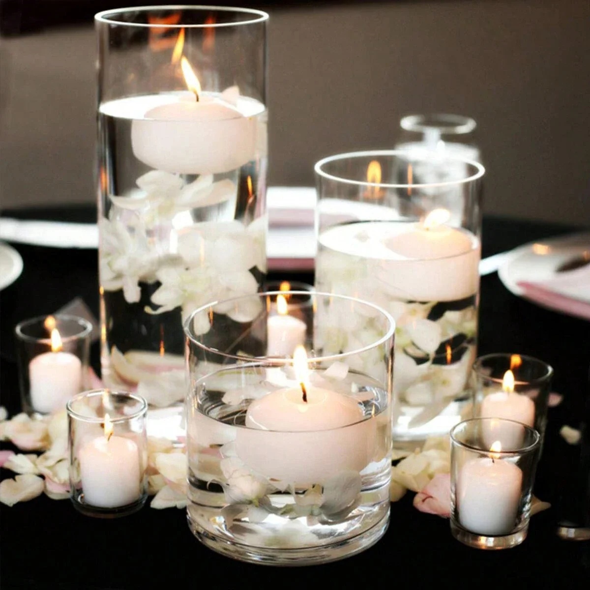 Цилиндрический стеклянный стак – обзор и цена Candle Making Glass Jars
