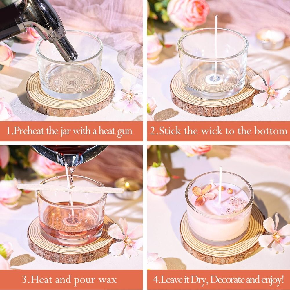 Прозрачные стеклянные банки дл – обзор и цена Candle Making Glass Jars