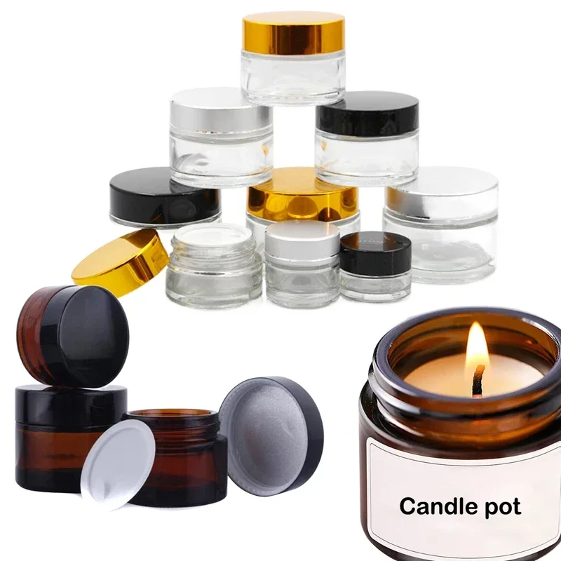 5 шт. 5 г-100 г мини янтарные  – обзор и цена Candle Making Glass Jars