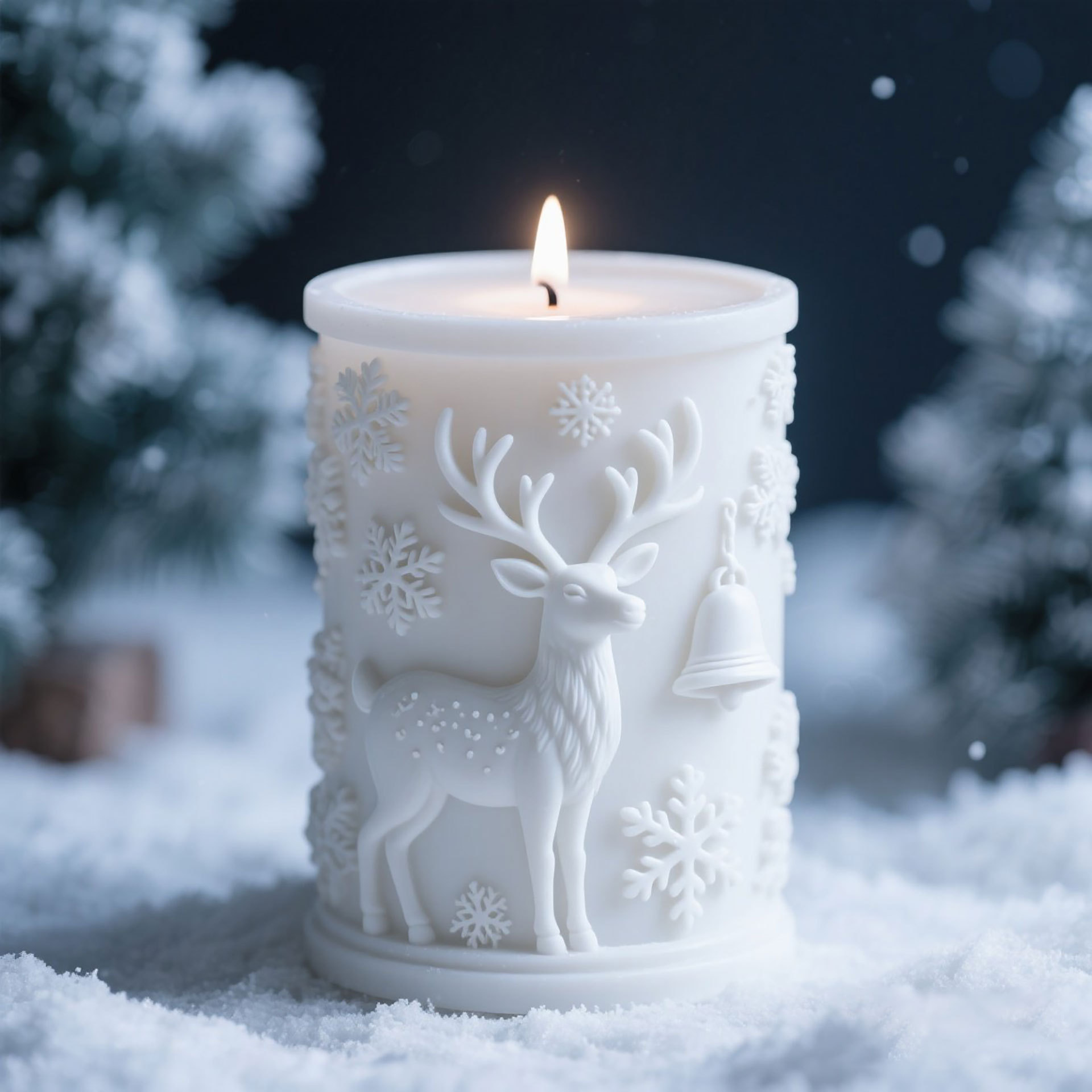 3D рельефный цилиндр Рождестве – обзор и цена Candle Making Party