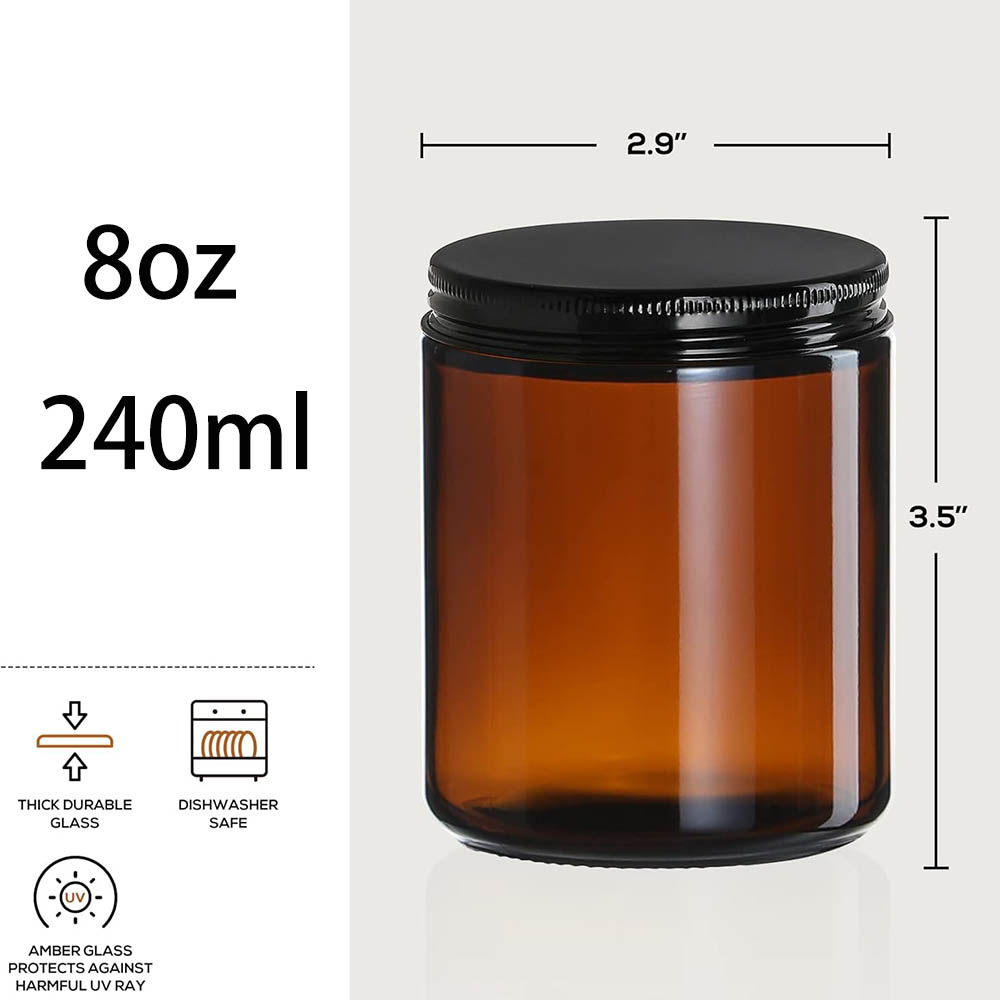 Стеклянные банки из янтарного  – обзор и цена Candle Making Glass Jars