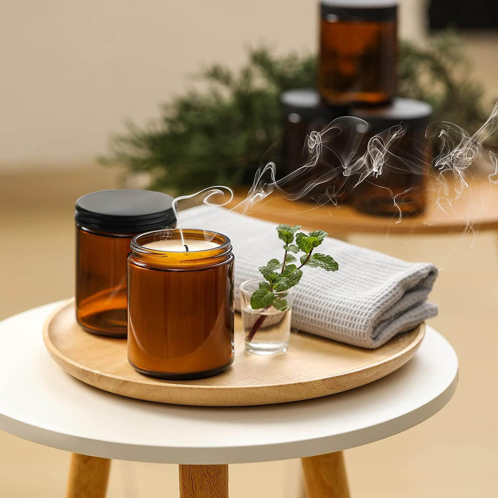 Стеклянные банки из янтарного  – обзор и цена Candle Making Glass Jars