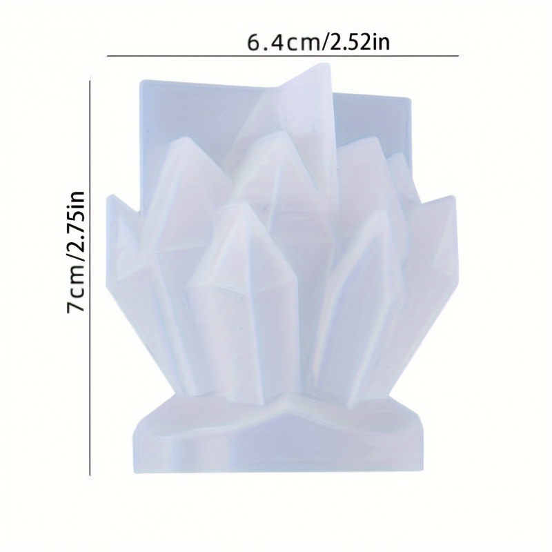 1 szt. Kryształowy klaster Dek – обзор и цена Candle Making Moulds