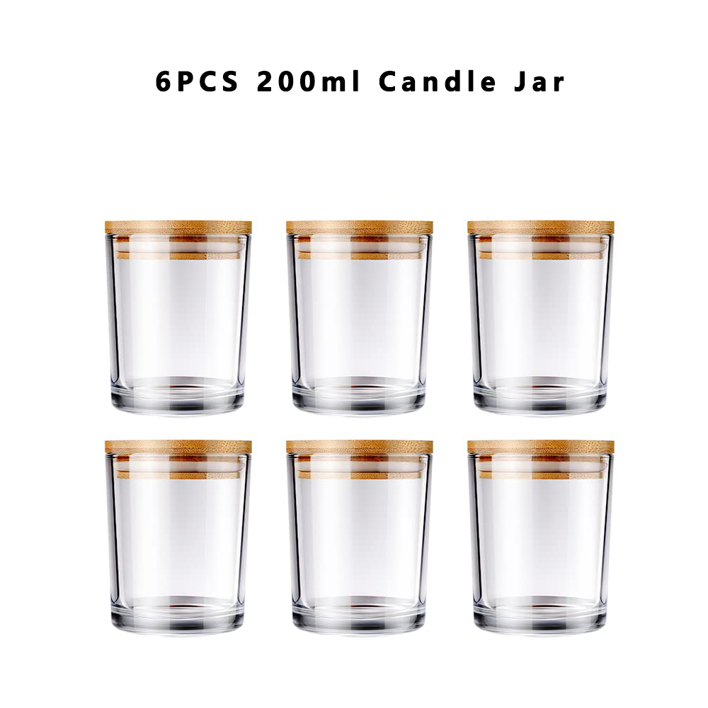 6 упаковок банок для свечей с  – обзор и цена Candle Making Glass Jars