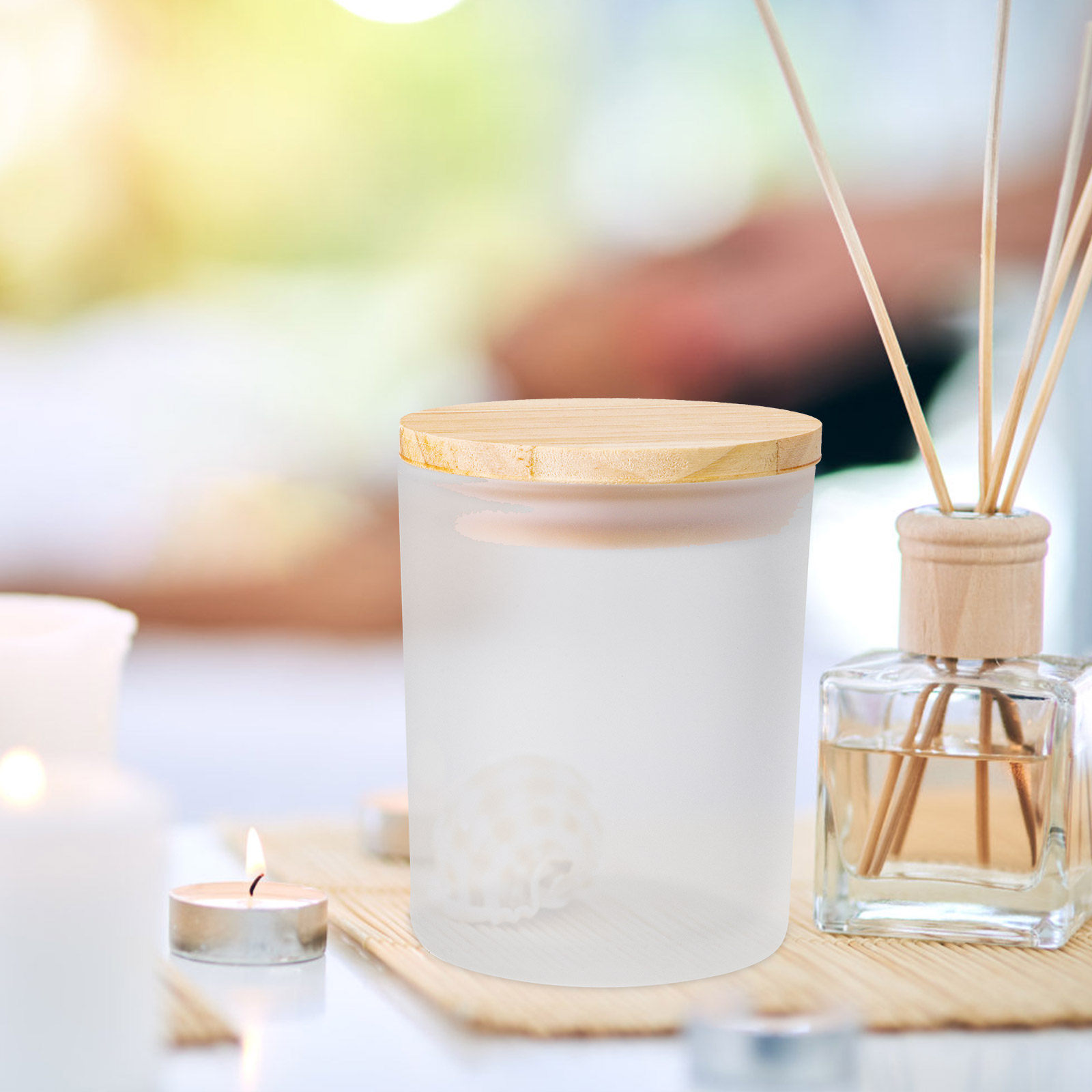 Набор из 4 матовых стеклянных  – обзор и цена Candle Making Glass Jars