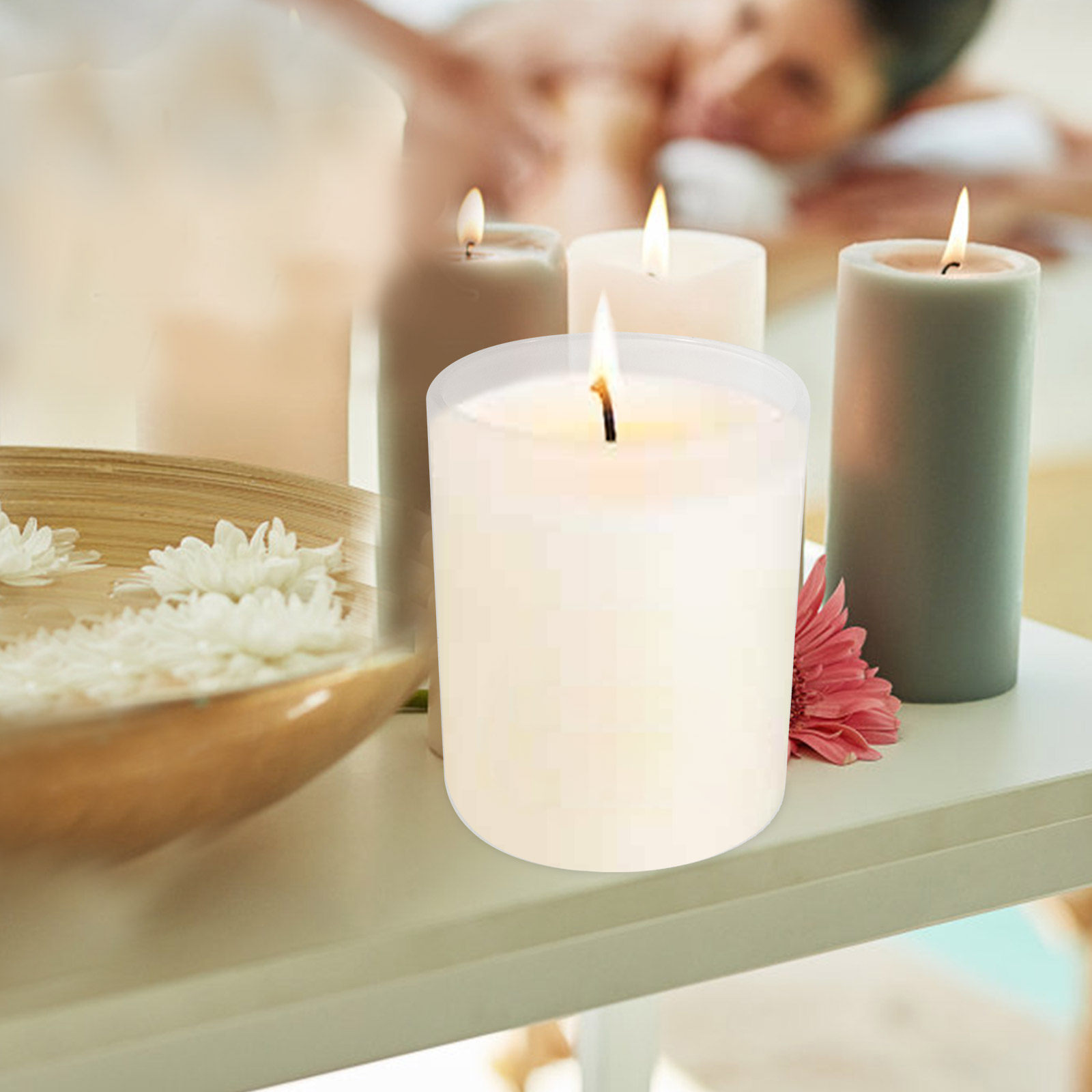 Набор из 4 матовых стеклянных  – обзор и цена Candle Making Glass Jars